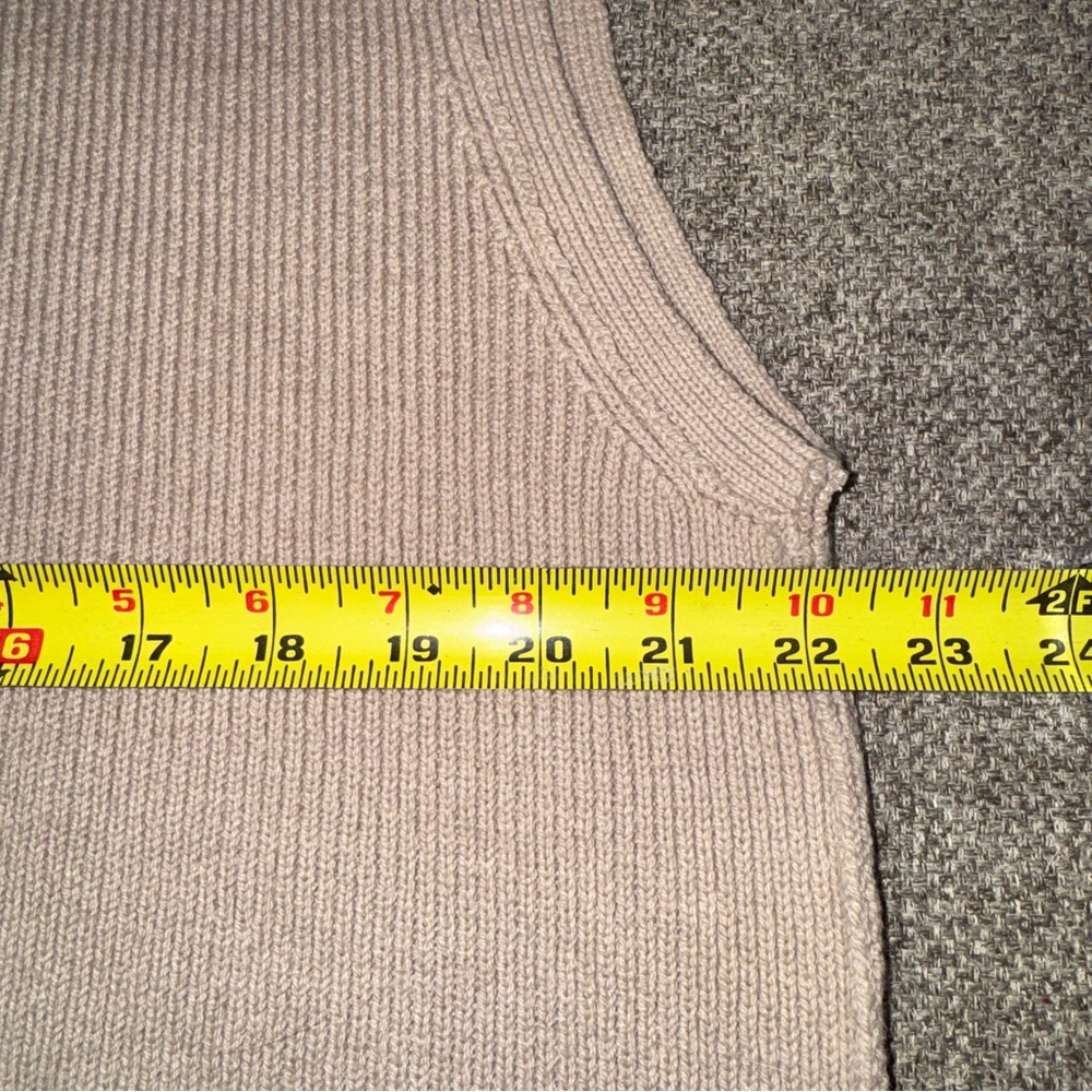 By Together Oversized Sleeveless Ribbed Knit Sweater Vest Mock Neck Size‎ S - Picture 8 of 9